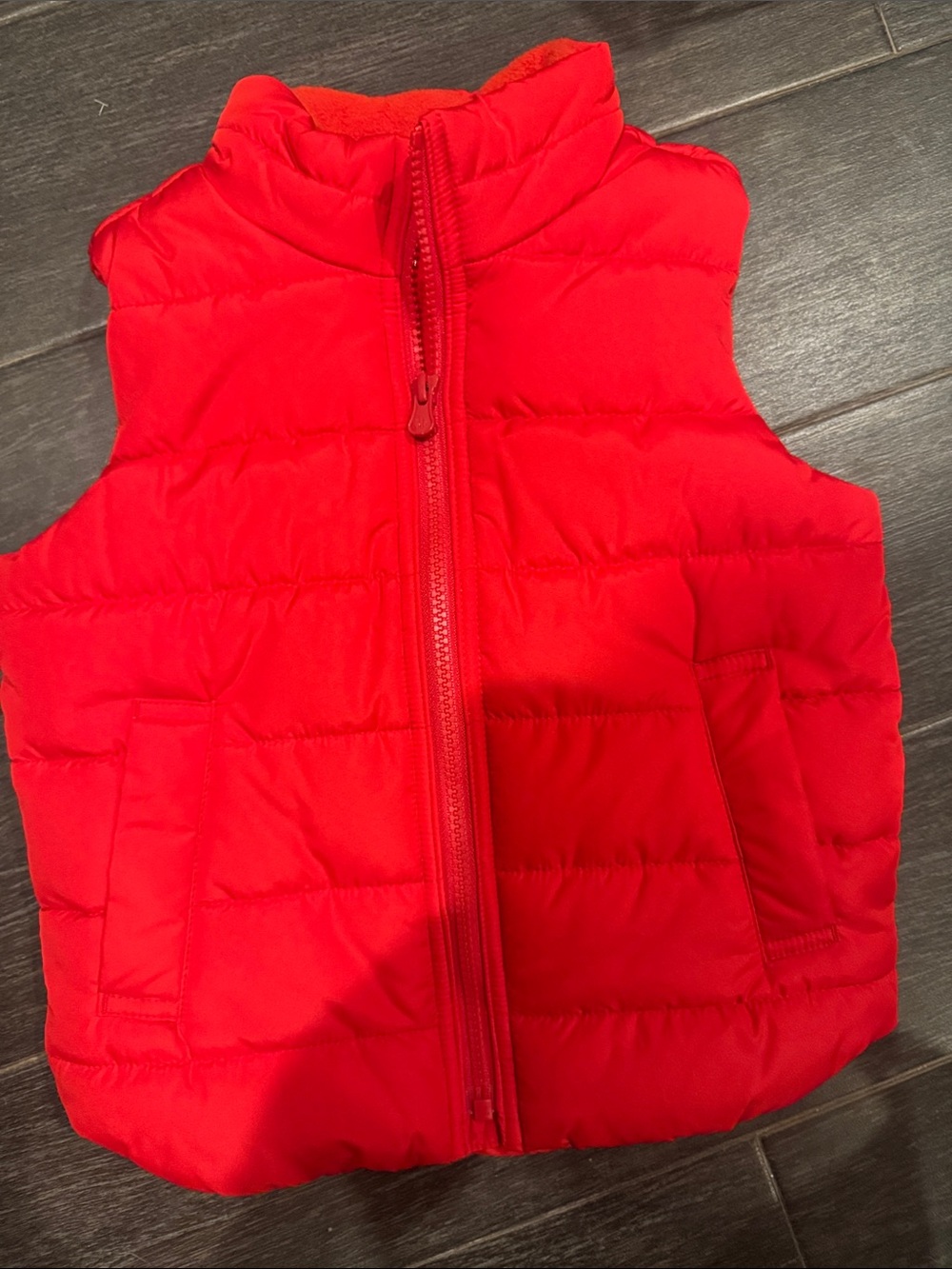 GAP Bright Red Puffer Vest for Kids